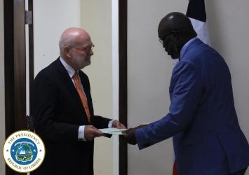 President Weah Receives Letters of Credence From Five Ambassadors