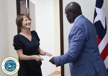 President Weah Receives Letters of Credence From Five Ambassadors