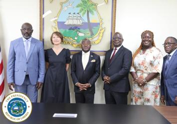 President Weah Receives Letters of Credence From Five Ambassadors