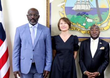 President Weah Receives Letters of Credence From Five Ambassadors