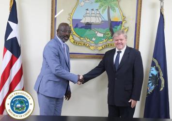 President Weah Receives Letters of Credence From Five Ambassadors