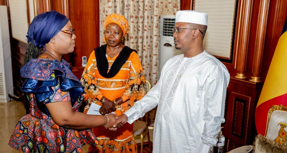Foreign Minister Nyanti Meets With Chadian President Mahamat Idriss Deby for UNSC Non-Permanent Seat Bid 