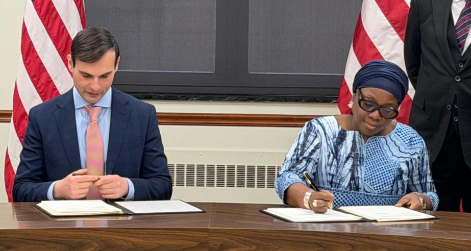 US State Department and Liberia sign US$124 million MOU, first in West Africa --Liberia is 3rd country in Africa to sign this bilateral agreement preceded only by Kenya and Rwanda.