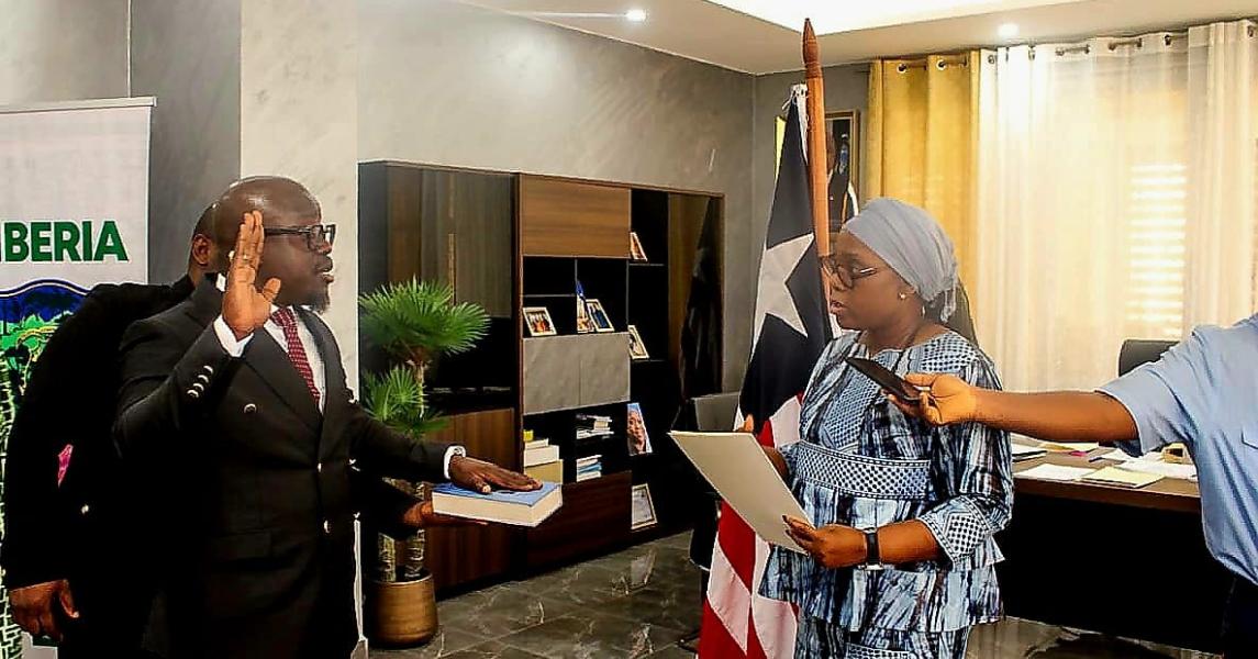 Foreign Minister Nyanti Commissions Two Foreign Service Officers