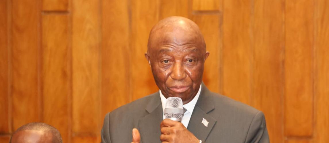 H. E. Joseph Nyuma Boakai, Sr., President of Liberia.