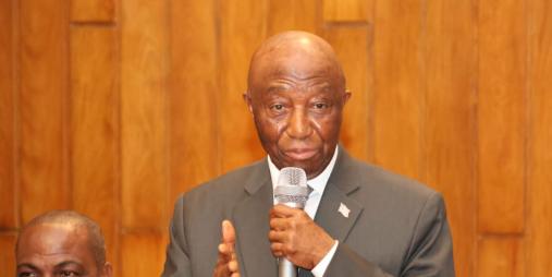 H. E. Joseph Nyuma Boakai, Sr., President of Liberia.