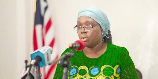 Minister of Foreign Affairs, H.E. Sara Beysolow Nyanti.